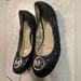 Michael Kors Shoes | Michael Kors Black And Silver Ballet Flat 9.5 | Color: Black | Size: 9.5