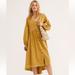 Free People Dresses | Free People Stevie Midi Dress | Color: Gold/Yellow | Size: M