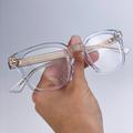 Gucci Accessories | Gucci Gg0184o 011 Eyeglasses Crystal Clear Gold Square Unisex | Color: Gold/White | Size: Os