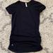 Athleta Tops | Euc Athleta Women’s Short Sleeve Speedlight Tee With Ruched Sides Size Small | Color: Black | Size: S