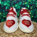 Adidas Shoes | Adidas Human Made Pharell Williams White Red Heart | Color: Red/White | Size: 7