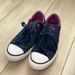 Converse Shoes | Euc Size 2.5 Converse Brand All Star Girls Casual Sneakers Shoes Tie Navy Blue | Color: Blue/White | Size: 2.5g