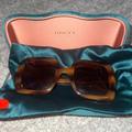 Gucci Accessories | Gucci Womens Brown Oversized Square Sunglasses | Color: Brown | Size: Os