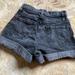 Urban Outfitters Shorts | Bdg Uo 24 Black High Rise Mom Jean Shorts Roll Cuff | Color: Black | Size: 24