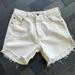 Free People Shorts | Free People Jean Shorts | Color: Cream/White | Size: 24