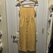 Madewell Dresses | Madewell A-Line Button Front Dress | Color: Gold/Yellow | Size: S