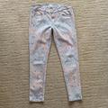 American Eagle Outfitters Jeans | Ae Paisley Jeggings | Color: Blue/Pink | Size: 6p