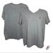 American Eagle Outfitters Shirts | American Eagle “Legend T” V-Neck T-Shirt Large Gray Classic Fit Cozy S | Color: Gray | Size: L