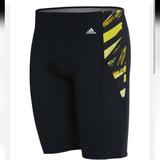 Adidas Swim | Adidas Infinitex+ Coral Tribe Print Jammer | Color: Black/Yellow | Size: 28
