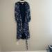 Anthropologie Dresses | Anthropologie Hutch Navy Floral Wrap Dress | Color: Blue/White | Size: Xs