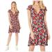 Free People Dresses | Free People Key To Your Heart Red Floral Short Sleeve Mini Dress | Color: Black/Red | Size: Xs