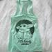 Disney Tops | Disney Mandalorian Baby Yoda Tank Top | Color: Green | Size: S