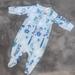 Adidas One Pieces | Adidasbaby Boy Girl Romper Sleeper Sz 0/3m Sports Theme | Color: Blue | Size: 0-3mb