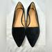 Anthropologie Shoes | Anthropologie Black Velvet Pointed Toe Loafers. Size 8 | Color: Black | Size: 8