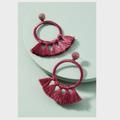 Anthropologie Jewelry | Anthropologie Tinsley Tassel Drop Earrings | Color: Purple | Size: Os