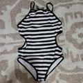 Kate Spade Swim | Kate Spade Monokini Girls Swimsuit | Color: Black/White | Size: 8g