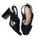 Kate Spade Shoes | Kate Spade Holland Peep Toe Block Heel Sandals Size 8 | Color: Black | Size: 8