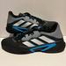 Adidas Shoes | Adidas Men's Barricade Black Blue Gray White Tennis Shoes Gx9640 Size 12.5 New | Color: Black/Blue | Size: 12.5