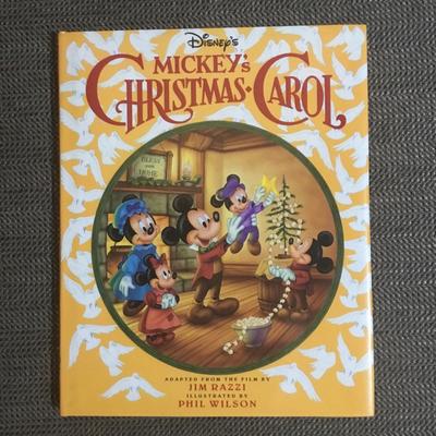 Disney Other | Disney Mickey’s Christmas Carol Book | Color: Green/Red | Size: Osg