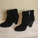 Jessica Simpson Shoes | Jessica Simpson Black Leather Suede Booties In Euc With Black Tassels. Size 9.5. | Color: Black | Size: 9.5