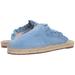 Kate Spade New York Shoes | Kate Spade New York Laila Kid Suede Slip On Flat Slipper Blue Bird 7.5 New $128 | Color: Blue | Size: 7.5