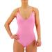 Kate Spade Swim | Kate Spade Plunging V-Neck One Piece Swimsuit - Color Block New Xl | Color: Orange/Pink | Size: Xl