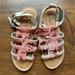 American Eagle Outfitters Shoes | American Eagle Outfitters Pink Leather Fringe Sandals 8 | Color: Pink/Tan | Size: 8