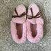 J. Crew Shoes | J Crew Pink Fuzzy Slippers | Color: Pink | Size: 5