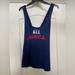 Victoria's Secret Tops | Host Pick Victoria’s Secret Tank Top Size Large In Navy With All American | Color: Blue/Red | Size: L