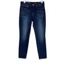 J. Crew Jeans | J Crew Toothpick Dark Blue Stretch Denim Mid Rise Ankle Jeans Womens Size 29 Euc | Color: Blue | Size: 29