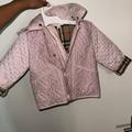 Burberry Jackets & Coats | Baby Girls Burberry Jacket | Color: Cream/Pink | Size: 18mb