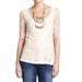 Anthropologie Tops | Anthropologie Deletta Blush Pink Layered Lace Top | Color: Pink/Red/White | Size: S