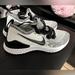 Nike Shoes | Nike Epic React Flyknit Womens Shoes Size 5.5 / 22.5 Cm Black White & Gray Tone | Color: Black/Gray | Size: 5.5