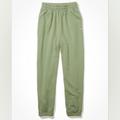 American Eagle Outfitters Pants & Jumpsuits | American Eagle High Waisted Fleece Sweatpant Boyfriend Jogger Green Small | Color: Green | Size: S