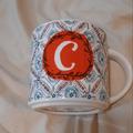 Anthropologie Dining | Anthropologie "C" Mug | Color: Red/White | Size: Os