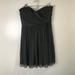 J. Crew Dresses | J. Crew 100% Silk Chiffon Sleeveless Dress Size 12 / Large Dark Gray Mini Formal | Color: Gray | Size: 12