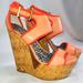 Jessica Simpson Shoes | Jessica Simpson "Selin" Wedge Heel | Color: Orange/Pink | Size: 7.5