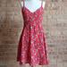 Anthropologie Dresses | Anthropologie By Larke Red Floral Isobel Swing Dress | Color: Red | Size: Xsp