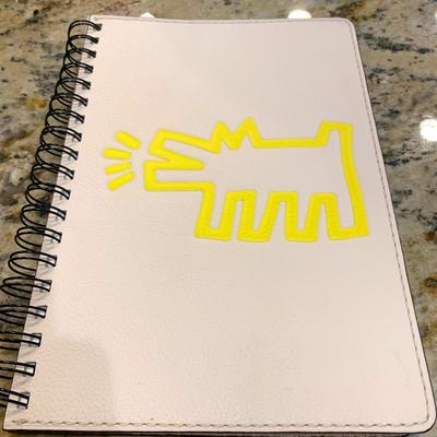 Coach Office | Coach Kieth Haring Dog Note Book | Color: Cream/Yellow | Size: Os