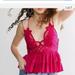 Free People Tops | Free People Adella Lace Woven Camisole Top M In Rose Hypnotic / Pink | Color: Pink | Size: M
