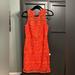 J. Crew Dresses | Jcrew Collection Pamela Dress In Leavers Lace Coral | Color: Orange | Size: 4