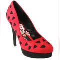 Disney Shoes | Disney Alice In Wonderland Queen Of Hearts Red Heels | Color: Black/Red | Size: 6