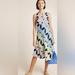 Anthropologie Dresses | New Anthropologie Kenzie Multicolor Mod Print Asymmetrical Midi Dress Sz 4 | Color: Blue/Pink | Size: 4