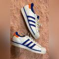 Adidas Shoes | Adidas Originals Rivalry Vs. Superstar White Orange Blue Fv2807 | Color: Blue/Orange | Size: 8