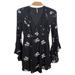 Free People Dresses | Free People Jasmine Embroidered Floral Flutter Sleeve Dress | Color: Black | Size: 2