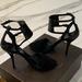 Gucci Shoes | Gucci Sandals One Of A Kind Heels Patent Leather Suede. Open Toe 37 Us 7 | Color: Black | Size: 7