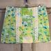 Lilly Pulitzer Shorts | Lilly Pulitzer Adelaide Gator Skort Skirt Size 4 Green And Yellow | Color: Green/Yellow | Size: 4