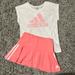 Adidas Matching Sets | Adidas Outfit - Girls 6x | Color: Pink/White | Size: 6xg
