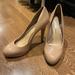 Jessica Simpson Shoes | Jessica Simpson Nude Patent Leather Heels | Color: Cream/Tan | Size: 6.5