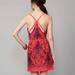 Free People Dresses | Free People Sunshine Benji Hot Coral $128 Nwt Size 2 Xs Boho Embroidered Dress | Color: Blue/Red | Size: 2